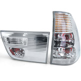 Achterlichten geschikt voor BMW X5 E53 99-03 - zilver chroom