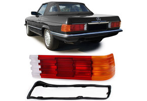 Achterlicht lichtvenster met afdichting geschikt voor Mercedes SL R107 SLC C107