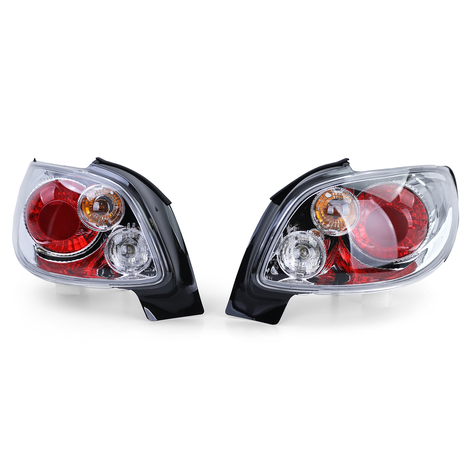 Achterlichten Peugeot 206 CC Coupe Cabrio 00-08 - chroom