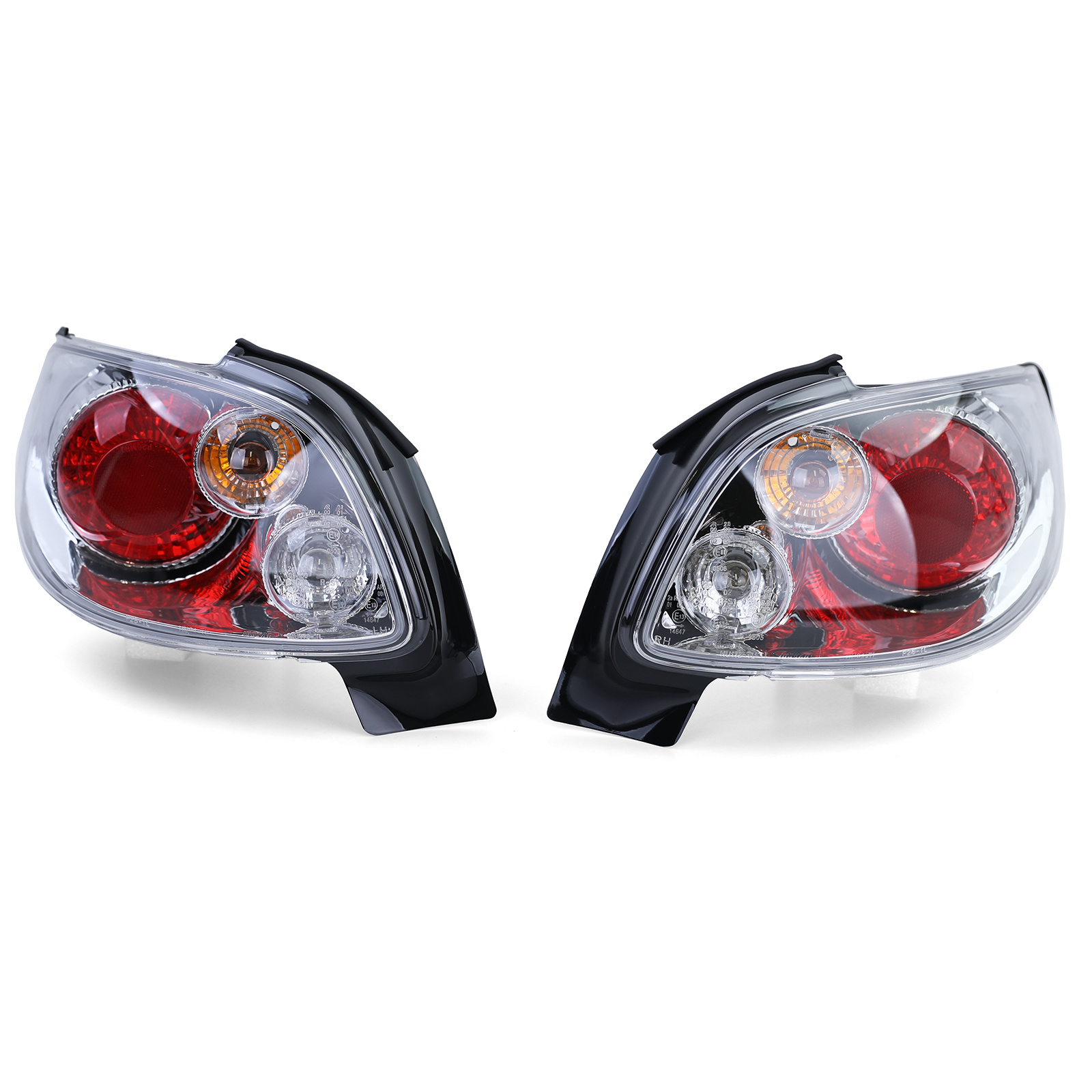Achterlichten Peugeot 206 CC Coupe Cabrio 00-08 - chroom