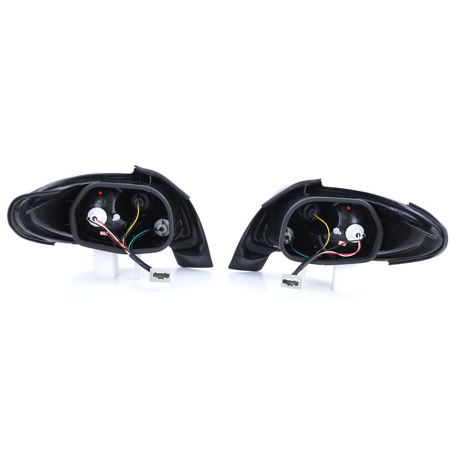 Achterlichten voor Peugeot 206 CC Coupe Cabrio 00-08 - zwart
