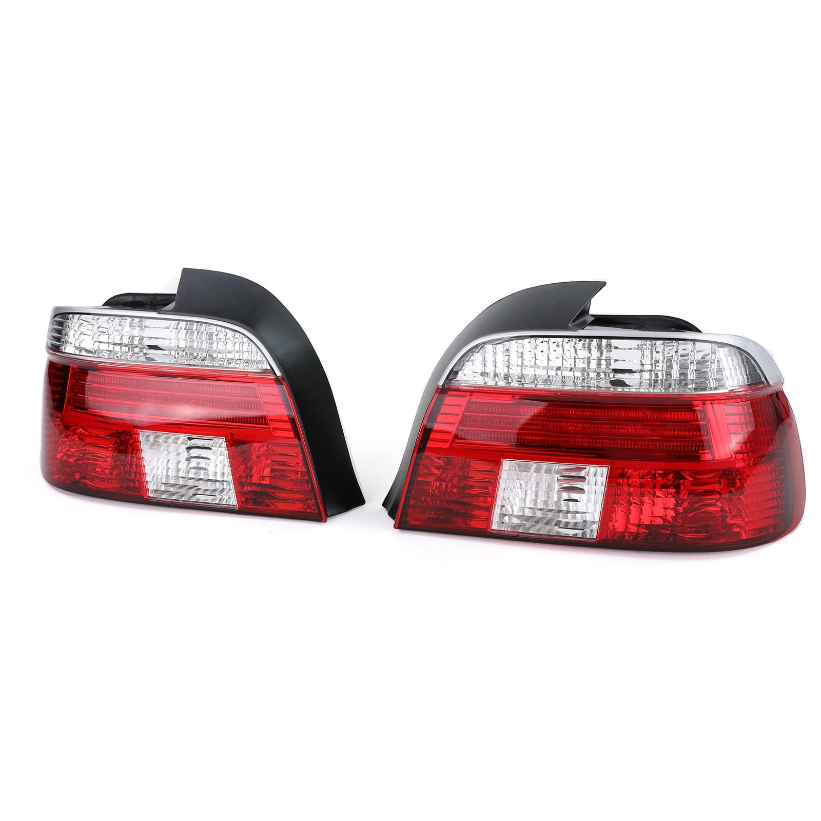 Achterlichten geschikt voor BMW 5 Serie E39 Sedan 95-00 - rood wit kristal