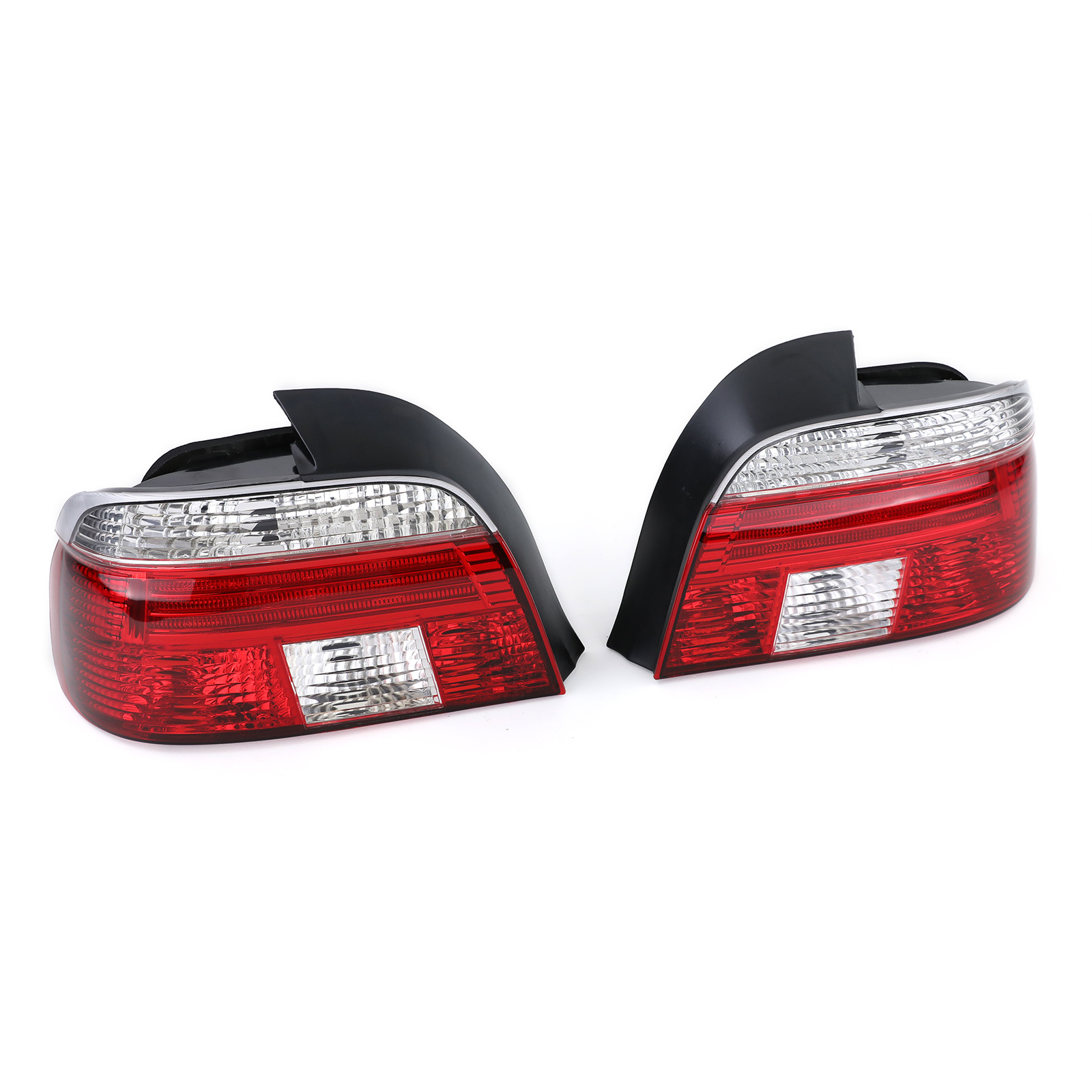 Achterlichten geschikt voor BMW 5 Serie E39 Sedan 95-00 - rood wit kristal