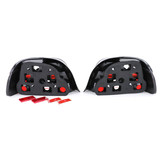 Achterlichten geschikt voor BMW 5 Serie E39 Sedan 95-00 - rood wit kristal