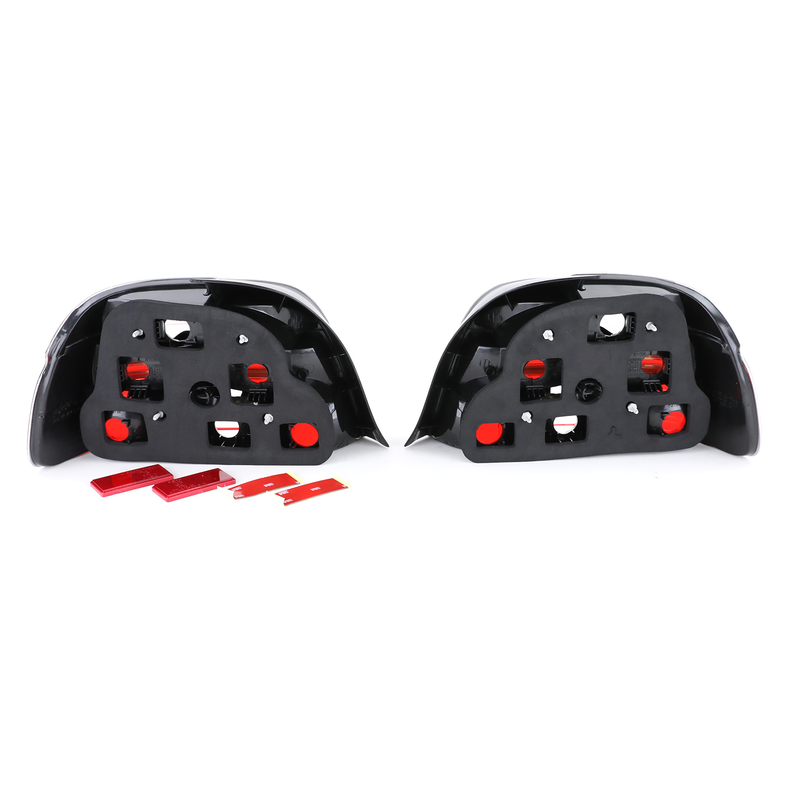 Achterlichten voor BMW 5 Serie E39 Sedan 95-00 - rood wit kristal