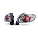 Achterlichten geschikt voor Peugeot 206 hatchback 3 + 5 deurs 98-09 - chroom