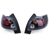 Achterlichten voor Peugeot 206 hatchback 3 + 5 deurs 98-09 - zwart