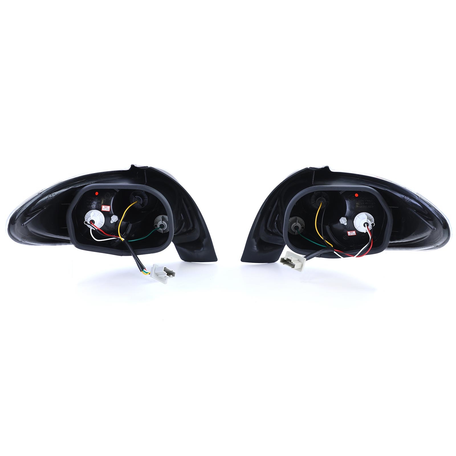 Achterlichten voor Peugeot 206 hatchback 3 + 5 deurs 98-09 - zwart