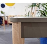 Ashme Consoletafel - Essenhout & MDF - Zacht Blauw - FSCMIX Gecertificeerd