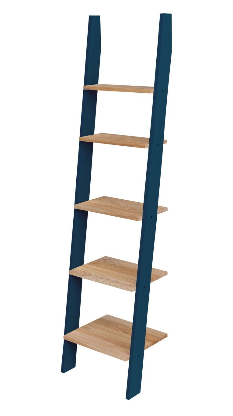 Ashme Ladderplank, 5 planken, 45x35x180cm, Essenhout & MDF, FSC gecertificeerd