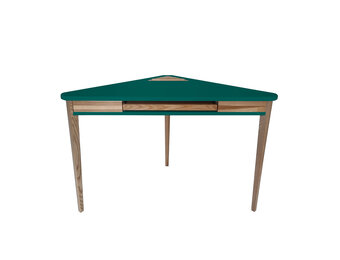 Ashme Hoekbureau, Zeegroen | Incl. Toetsenbordlade & FSC-certificering