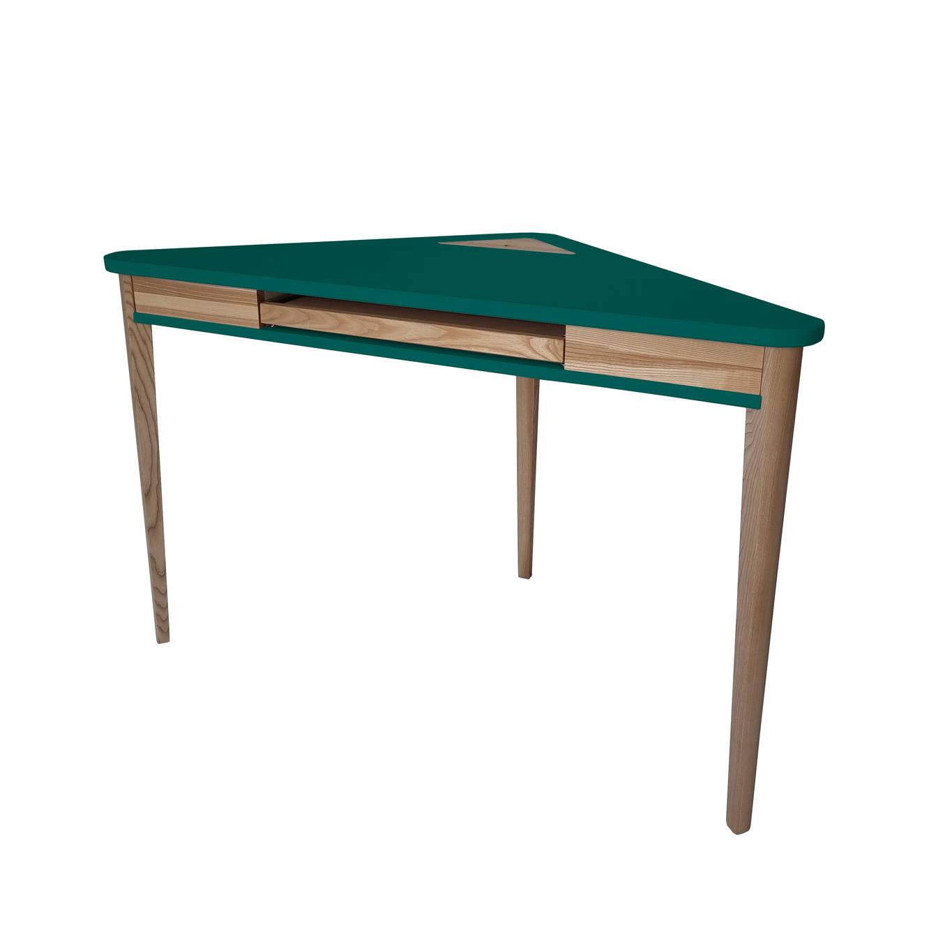 Ashme Hoekbureau, Zeegroen | Incl. Toetsenbordlade & FSC-certificering