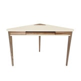 Ashme Hoekbureau | Krijtwit | Toetsenbordlade | 114 x 61 cm | FSC gecertificeerd