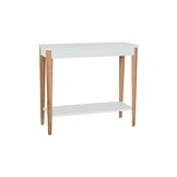 Ashme Consoletafel- Essenhout & gelakt MDF- Vluchtige Munt