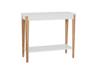 Ashme Consoletafel- Essenhout & gelakt MDF- Vluchtige Munt