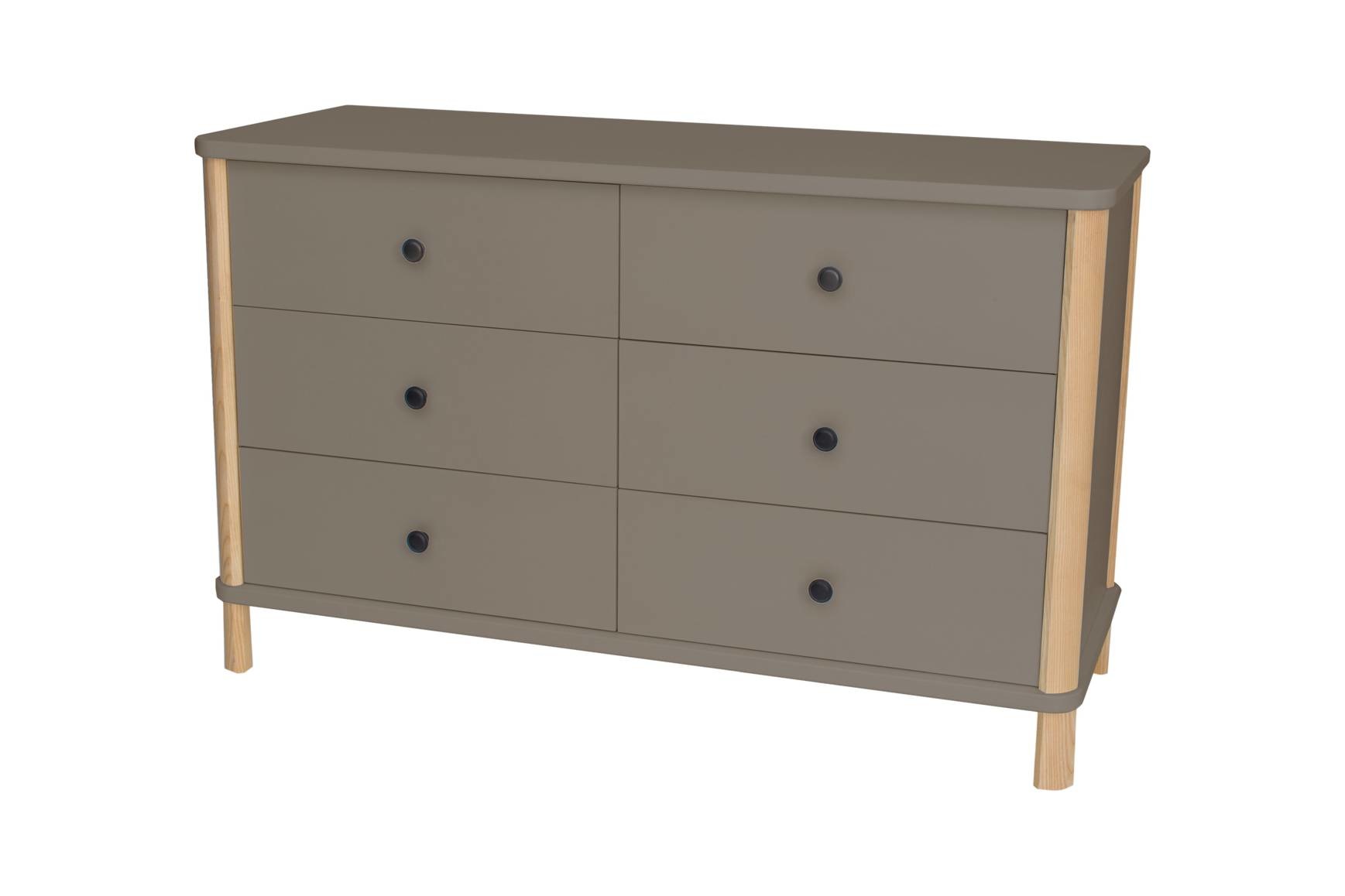 Ashme ladekast | Essenhout & gelakt MDF | 6 lades | FSC gecertificeerd