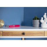 Ashme hoekbureau - wit essenhout & MDF - FSC gecertificeerd