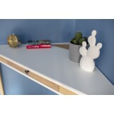 Ashme hoekbureau | Roze essenhout & MDF | FSC-gecertificeerd