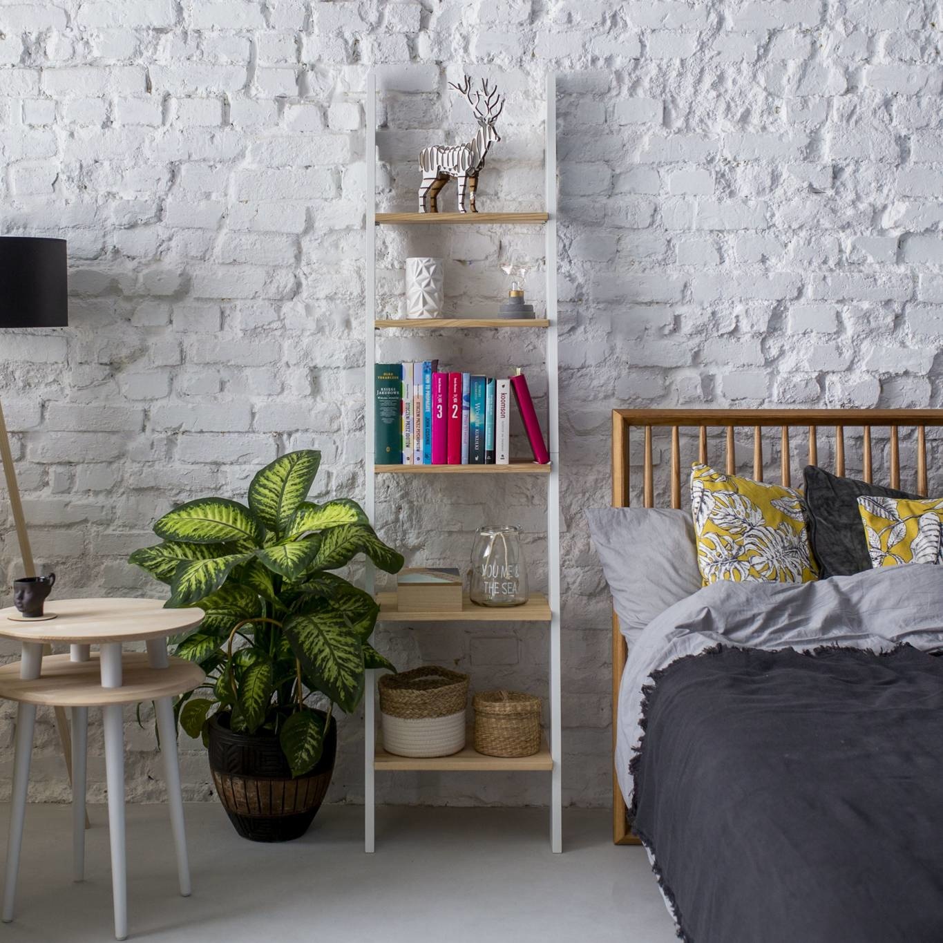 Ashme Ladderplank, witte essenhouten planken, 5 stuks, FSC-gecertificeerd