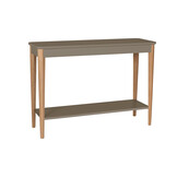 Ashme Consoletafel | Essenhout & MDF | Beverbruin - 105x35x74cm