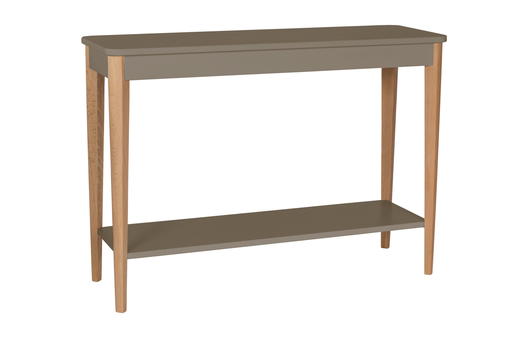 Ashme Consoletafel | Essenhout & MDF | Beverbruin - 105x35x74cm