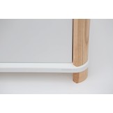 Ashme Bureaukast in Saliegroen | 42x42x48 cm | MDF, Essenhout | FSC gecertificeerd