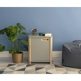 Ashme Bureaukast in Saliegroen | 42x42x48 cm | MDF, Essenhout | FSC gecertificeerd