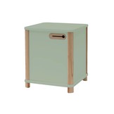 Ashme Bureaukast in Saliegroen | 42x42x48 cm | MDF, Essenhout | FSC gecertificeerd