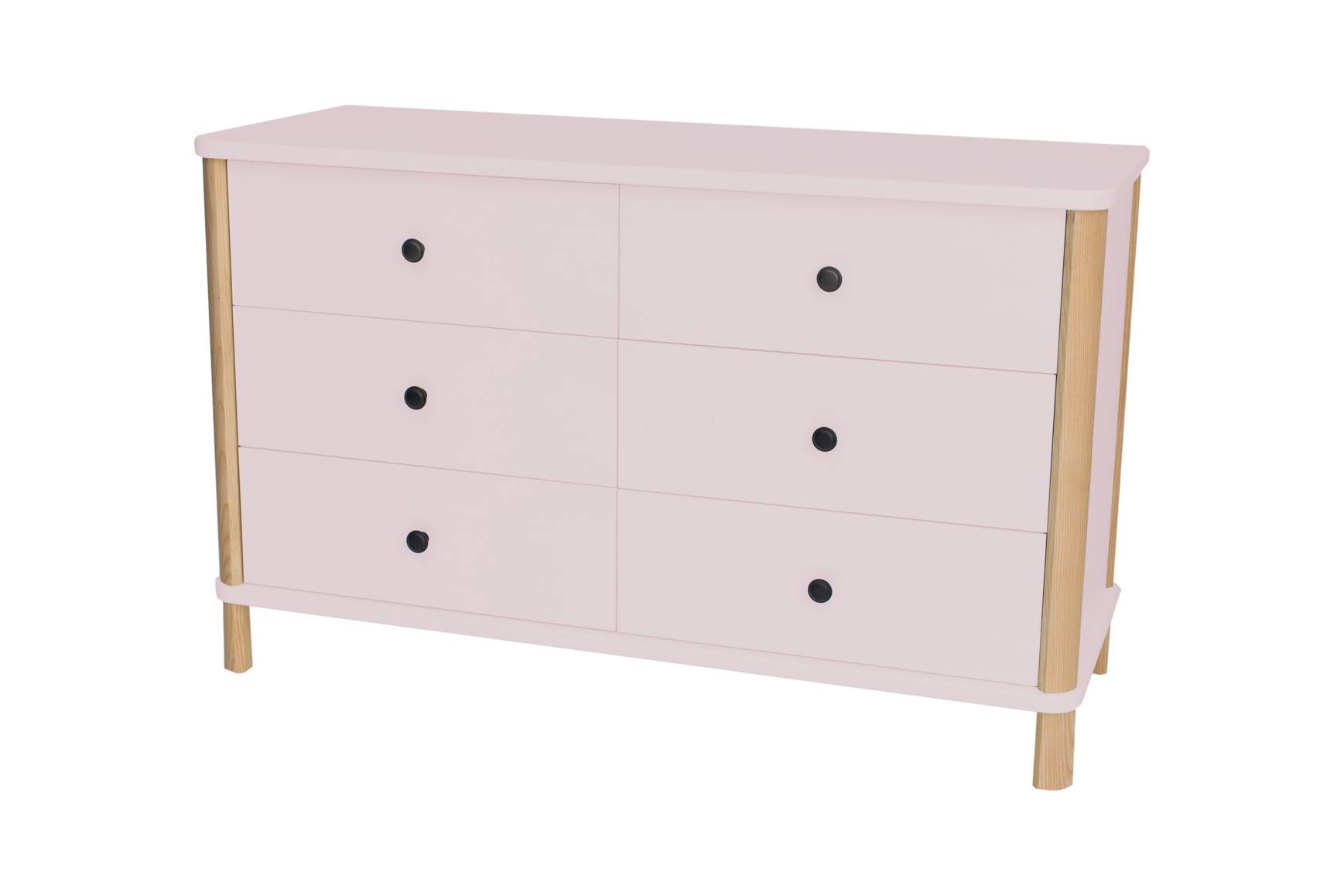 Ashme Pink 6-Drawer Chest | 70x114x45cm | FSC Certified