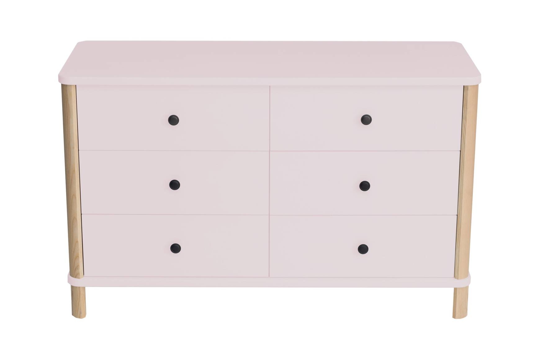 Ashme Pink 6-Drawer Chest | 70x114x45cm | FSC Certified