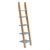 Ashme ladderplank - 5 planken - 180cm hoog - zacht blauw