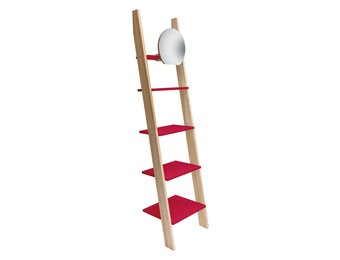 Ashme ladderplank 45x35 cm - FSC hout & MDF - rood - 5 planken