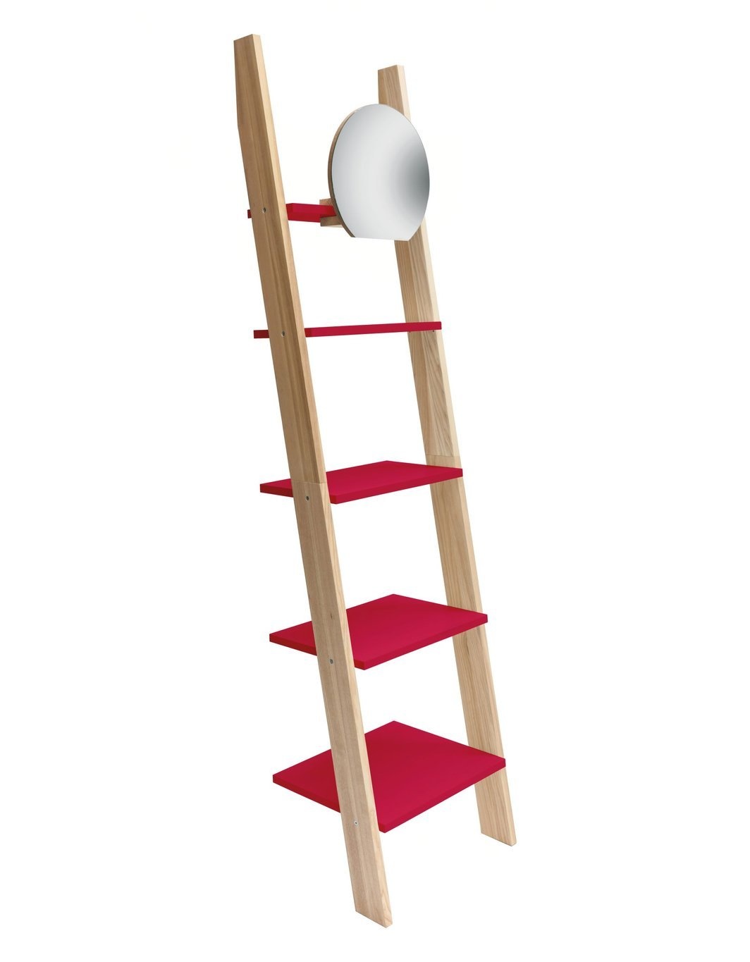 Ashme ladderplank 45x35 cm - FSC hout & MDF - rood - 5 planken