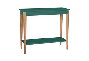 Ashme Consoletafel in Zeegroen | 85x35x74cm | Essenhout & gelamineerd MDF | FSCMIX