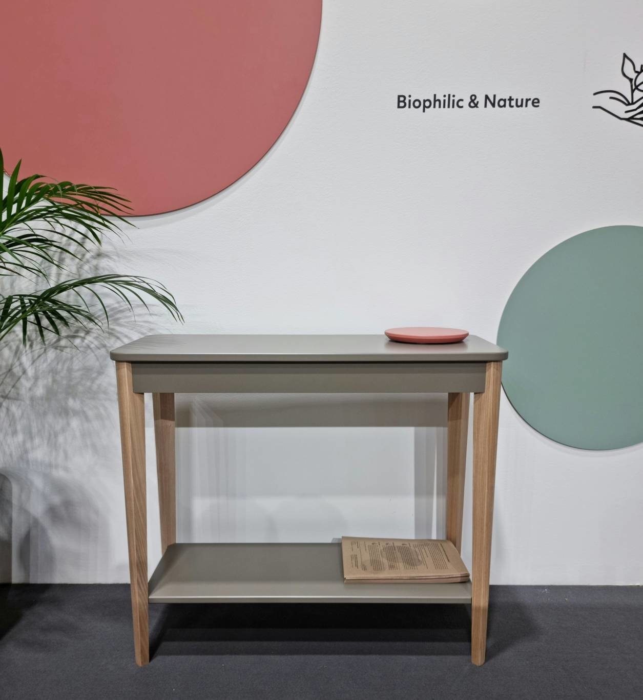 Ashme Consoletafel in Zeegroen | 85x35x74cm | Essenhout & gelamineerd MDF | FSCMIX