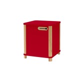 Ashme Bureaukast, Rood gelamineerd MDF & Essenhout, FSC Gecertificeerd