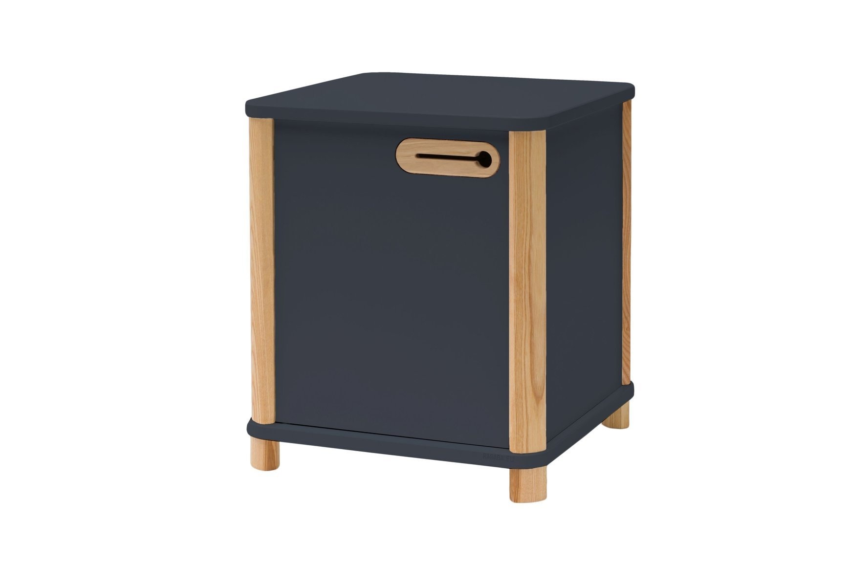 Ashme Bureaukast | Grafiet | 42x42x48cm | Gelamineerd & gelakt MDF/Essenhout | FSC100% & FSCMIX