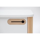 Ashme Bureaukast | Grafiet | 42x42x48cm | Gelamineerd & gelakt MDF/Essenhout | FSC100% & FSCMIX