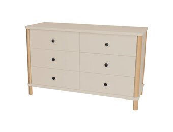 Ashme ladekast - Essenhout & MDF - 6 lades - halfmat afgewerkt - FSC gecertificeerd.