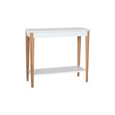 Ashme Consoletafel | 85x35x74 cm | Wit | Essenhout & MDF | FSC Gecertificeerd