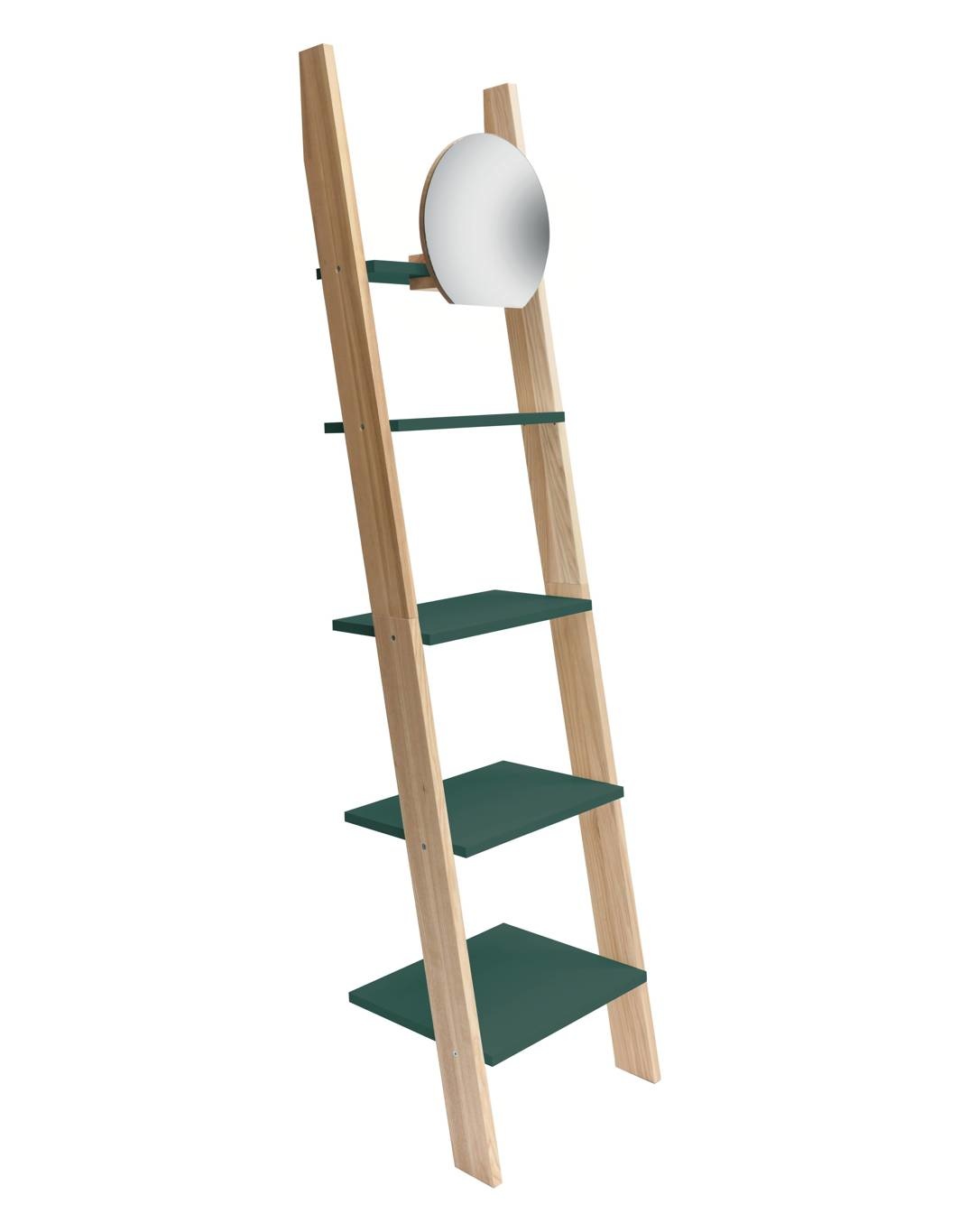 Ashme Ladderplank | Zeegroen | Essenhout & MDF | FSC | 180x45x35 cm