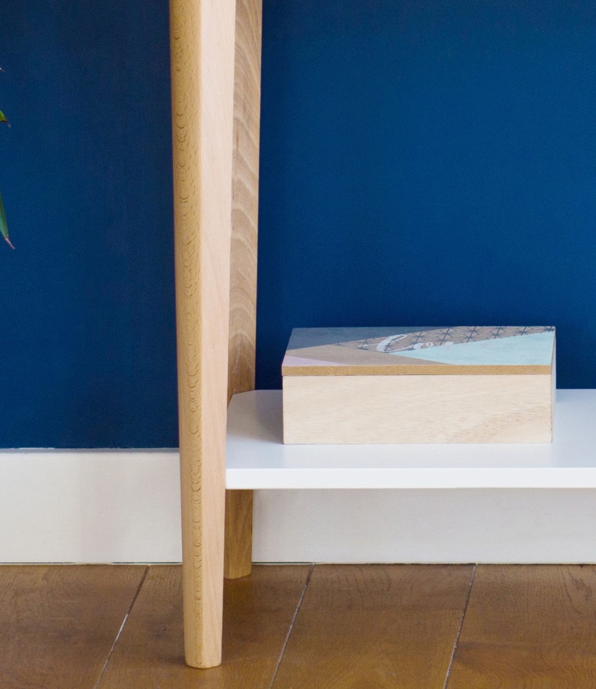 Ashme Consoletafel | Donkergrijs | Essenhout & gelamineerd MDF | FSC-gecertificeerd