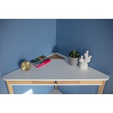 Ashme hoekbureau - Antiek Roze - Essenhout & MDF - FSC Certificering