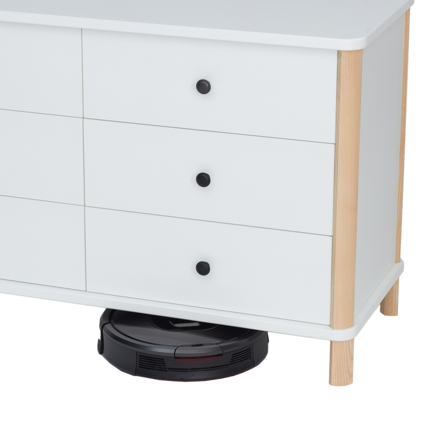 Antiek Roze Ashme Ladekast - Hoogte 70cm, Breedte 114cm, 6 Lades | FSC Gecertificeerd