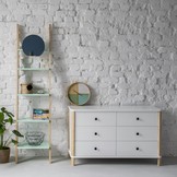 Ashme Ladekast in Saliegroen | 6 Lades | Essenhout & MDF | FSC-gecertificeerd