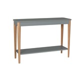 Ashme consoletafel 105x35x74cm in betongrijs - FSC gecertificeerd