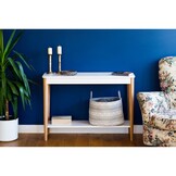 Ashme consoletafel 105x35x74cm in betongrijs - FSC gecertificeerd