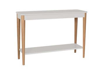 Ashme consoletafel | 105x35x74 cm | lichtgrijs | Essenhout & MDF | FSC-gecertificeerd