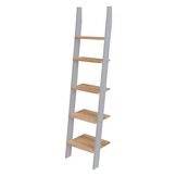 Ashme Ladderplank - 5 planken, 180 cm hoogte, donkergrijs (S 4502-G) - FSC-gecertificeerd