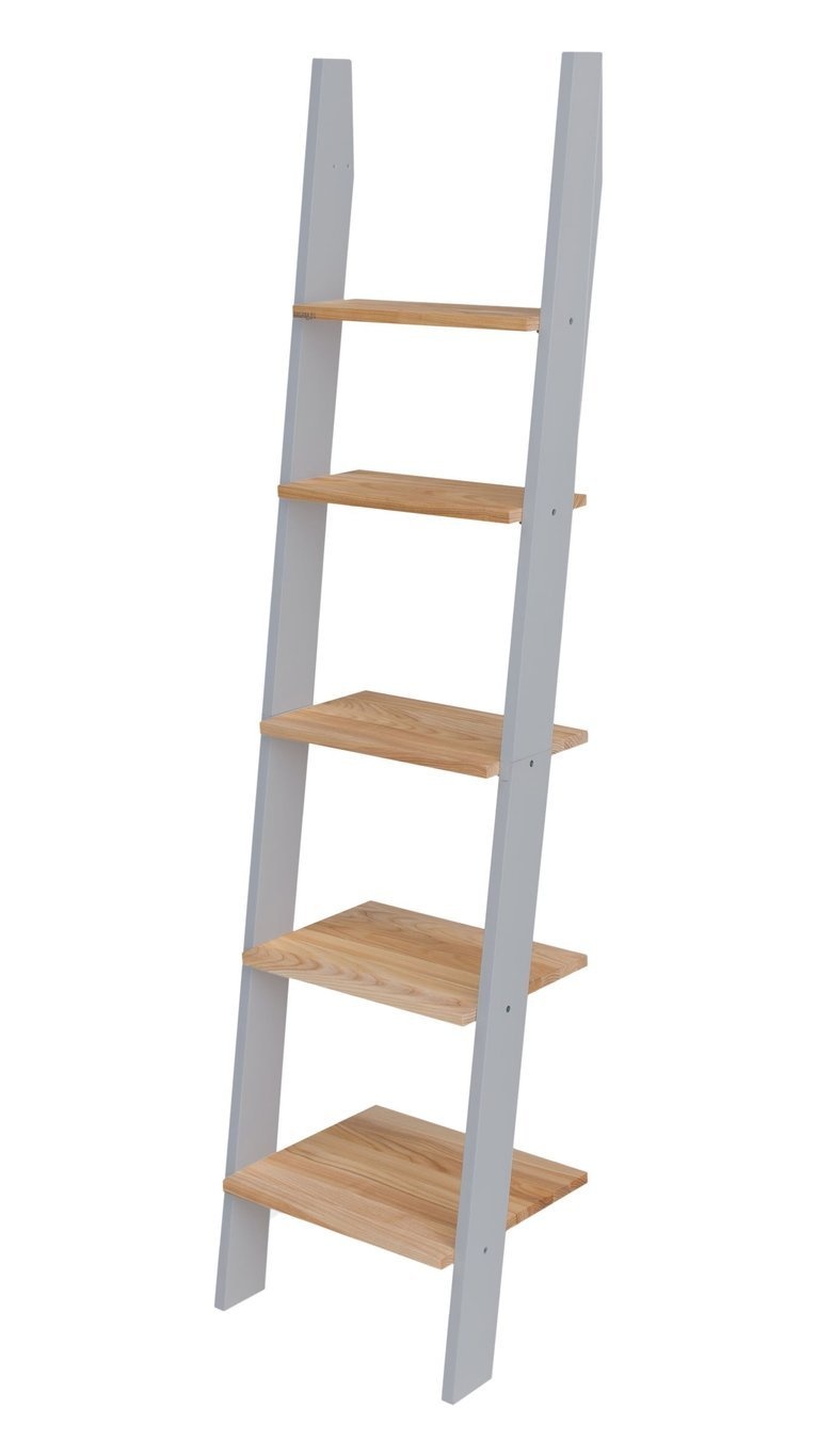 Ashme Ladderplank - 5 planken, 180 cm hoogte, donkergrijs (S 4502-G) - FSC-gecertificeerd
